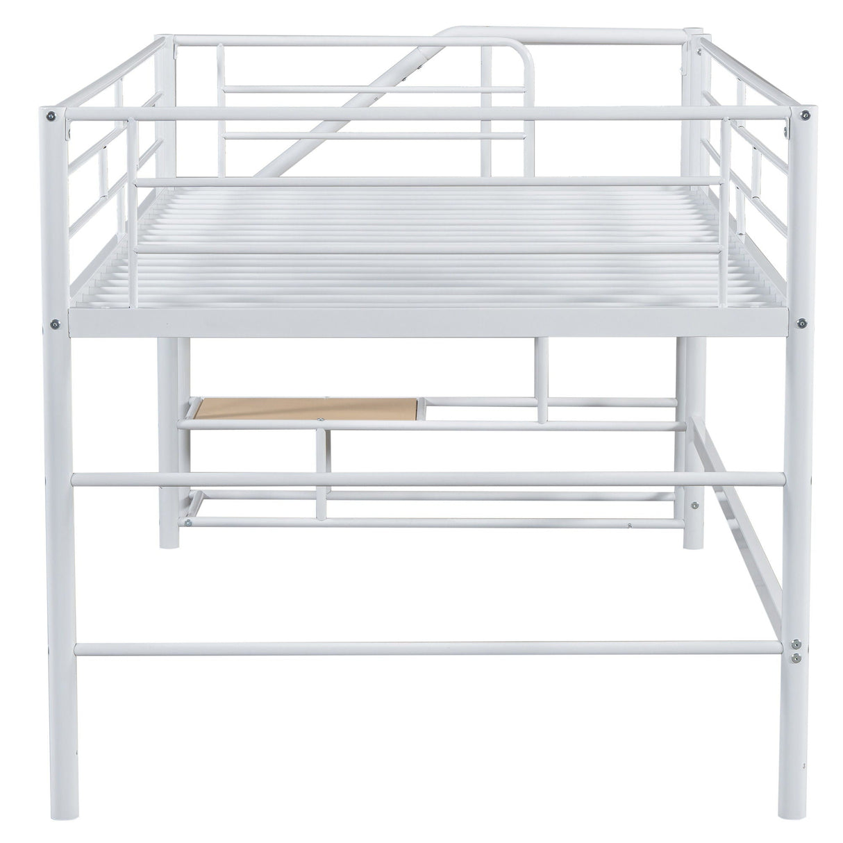 Loft Bed With Storage Stairs And Metal Frame