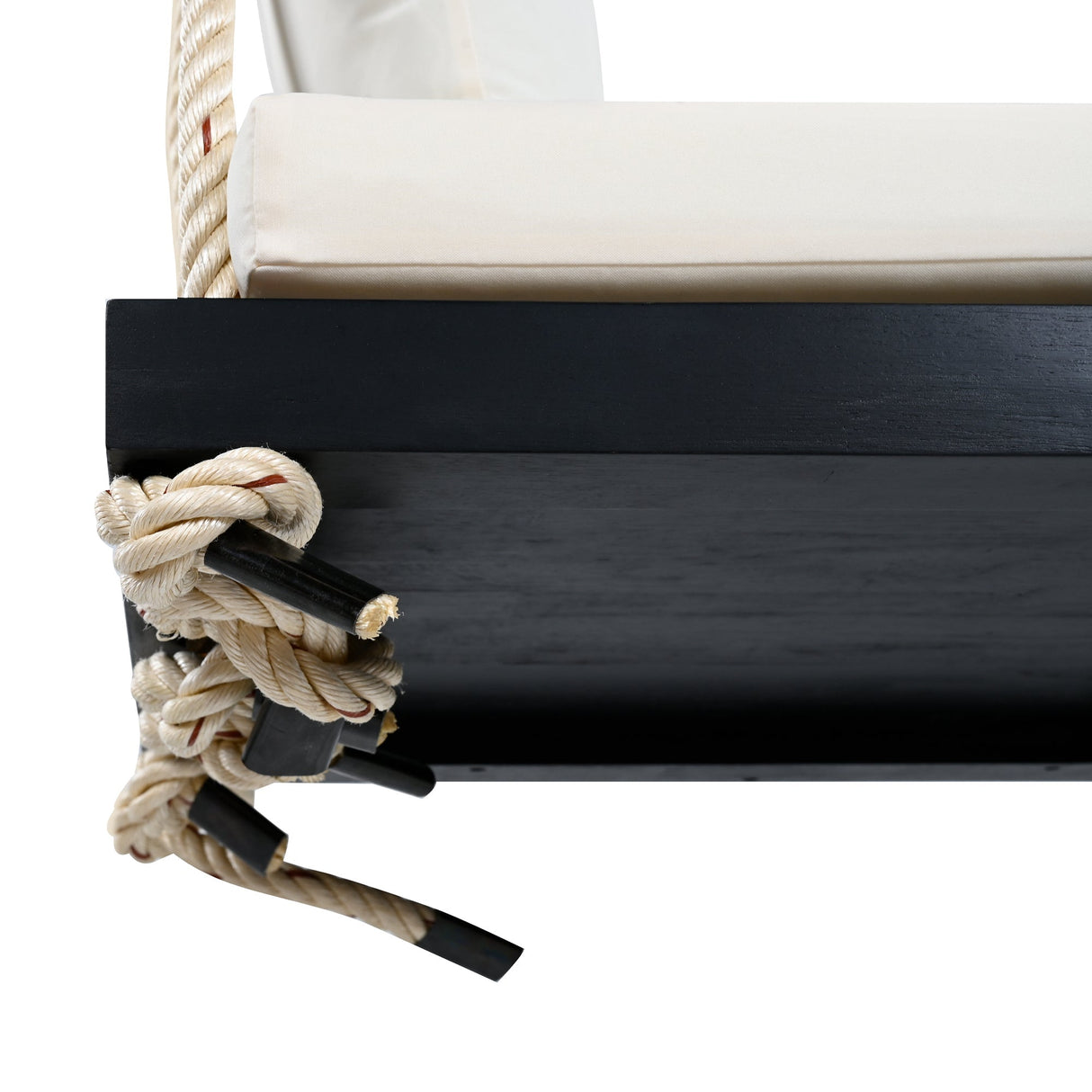 Patio Wooden Swing Chair Hanging Porch Swing Bench