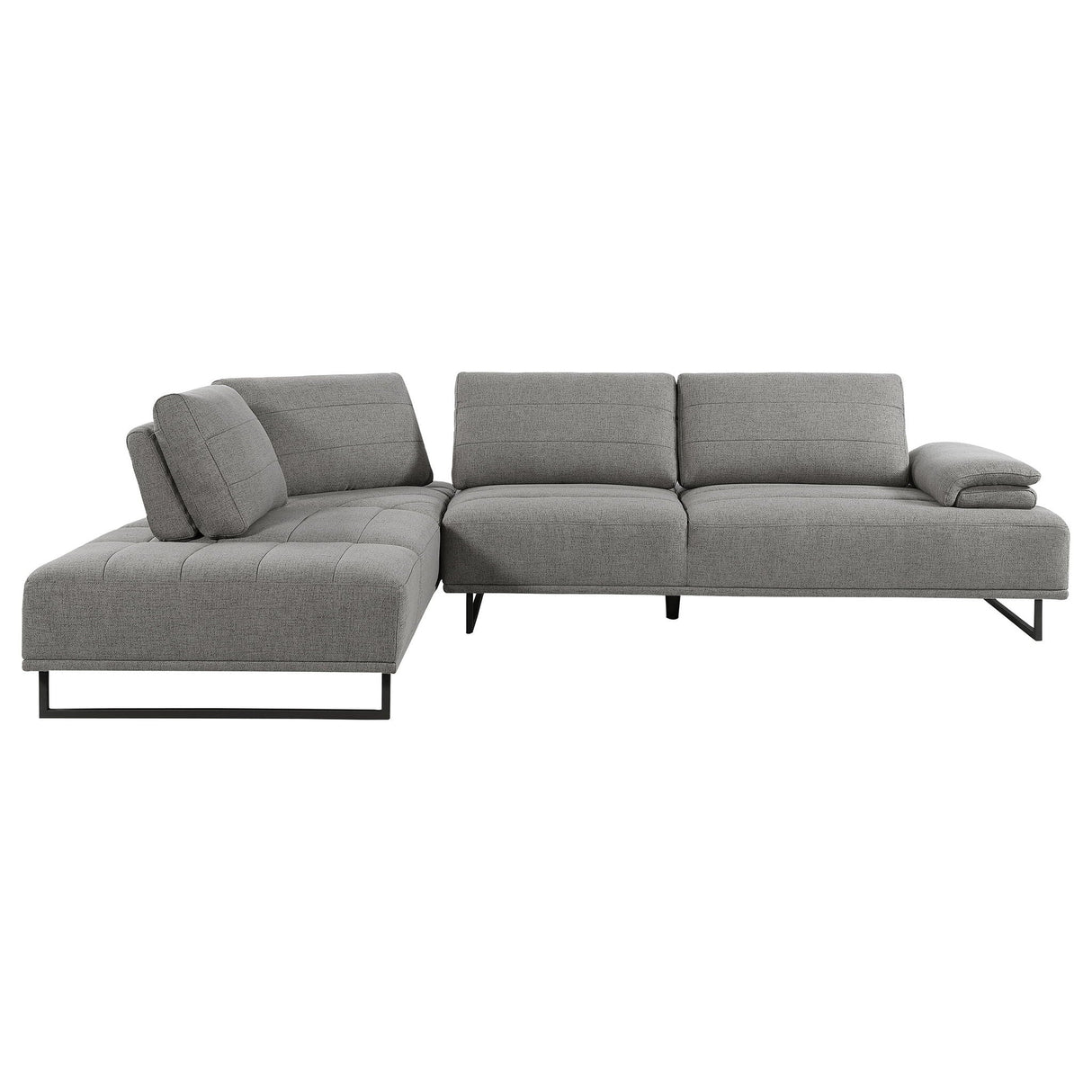 Harnal - L-Shape Sectional Adjustable Back Comfort Focused Sofa - Taupe