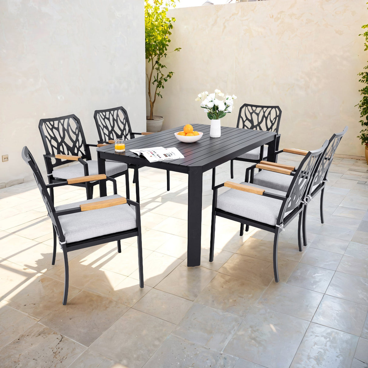 7-PC Outdoor Patio Aluminum Furniture Set