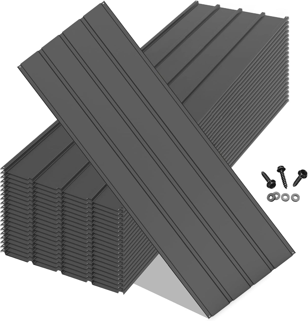 20PCS Metal Roofing Panels - Corrugated Galvanized Roof Panels
