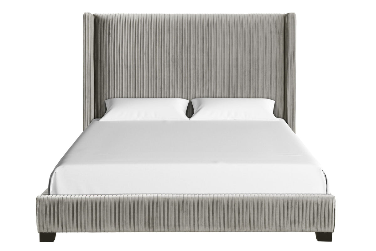 Upholstered Bed, Space-Saving Design