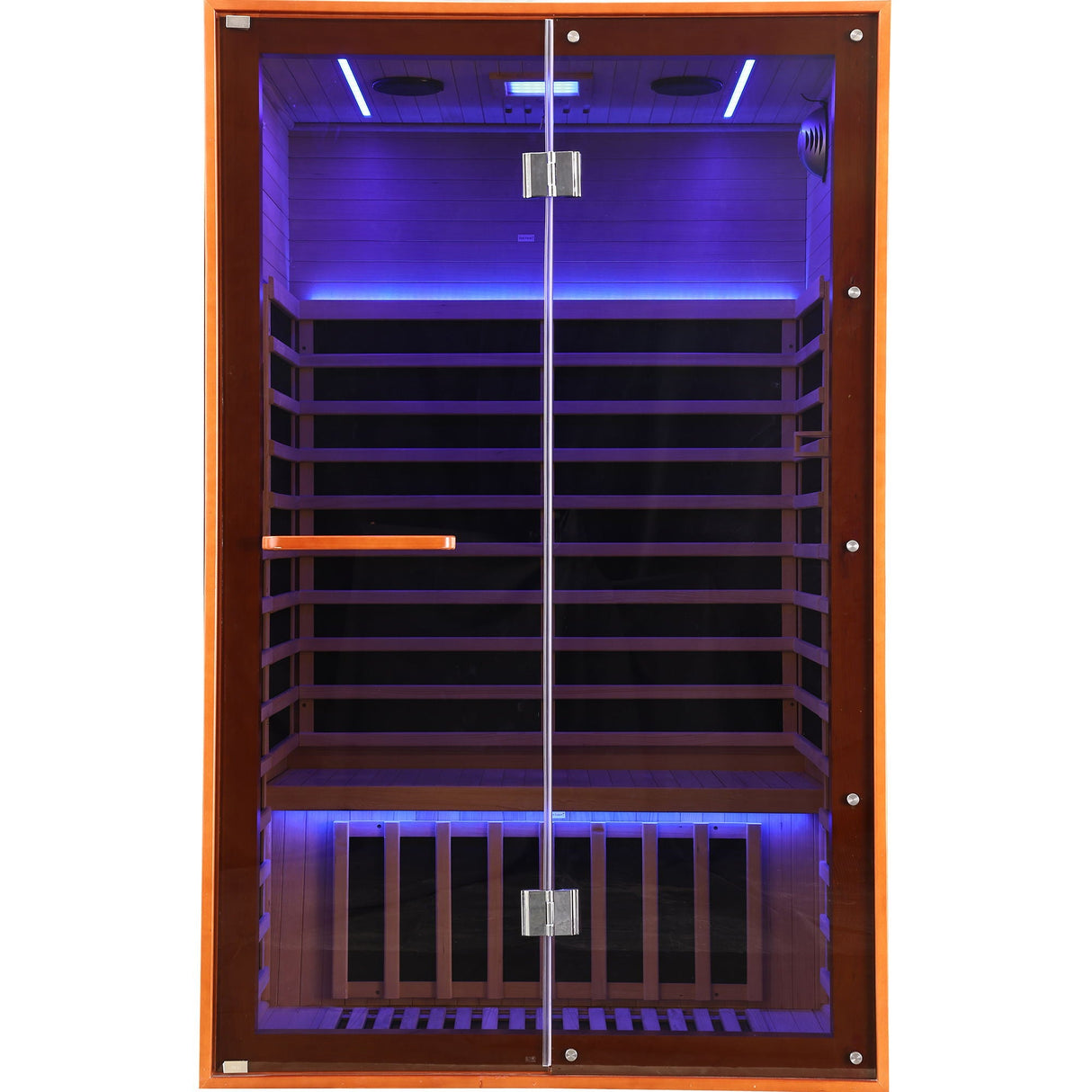 Double Sauna Room With Carbon Heating Plates - American White Oak