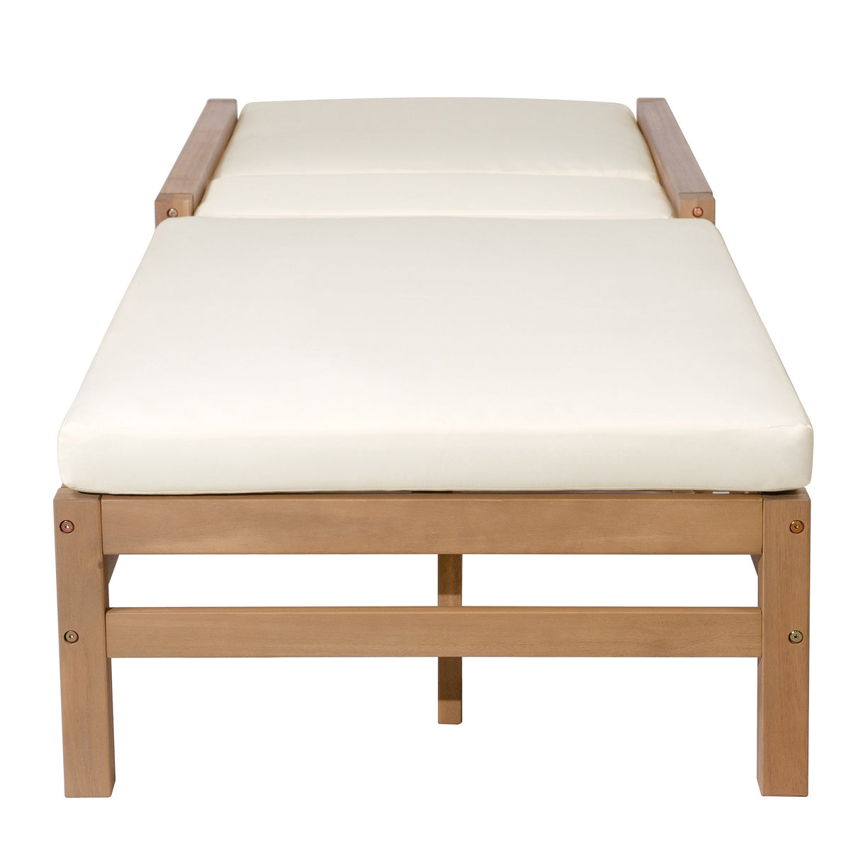 TREXM 5-Position Adjustable Outdoor Chaise Lounge Set of 2