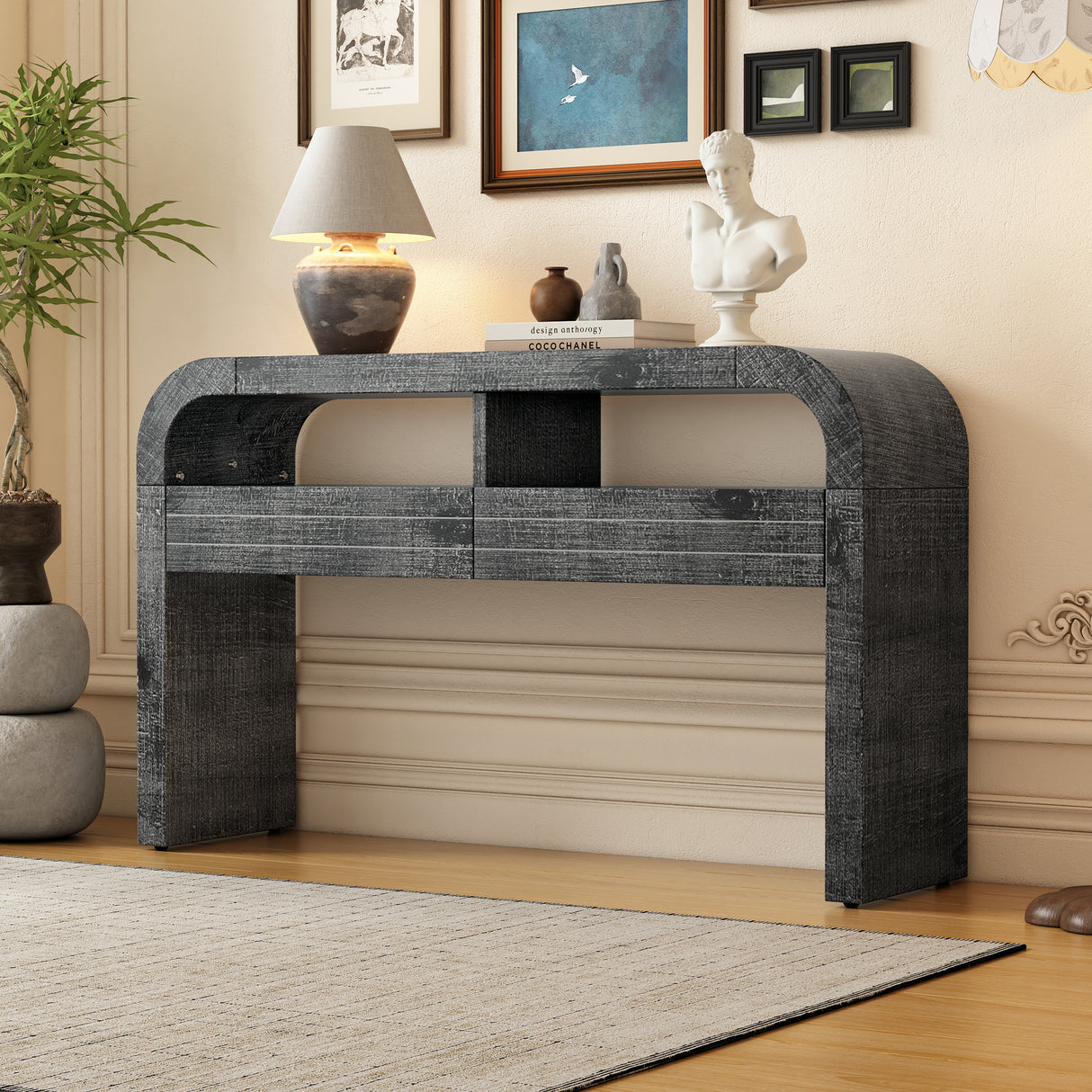 Console-Table-Entryway-Table,-Antique-Black-Entryway-Tables