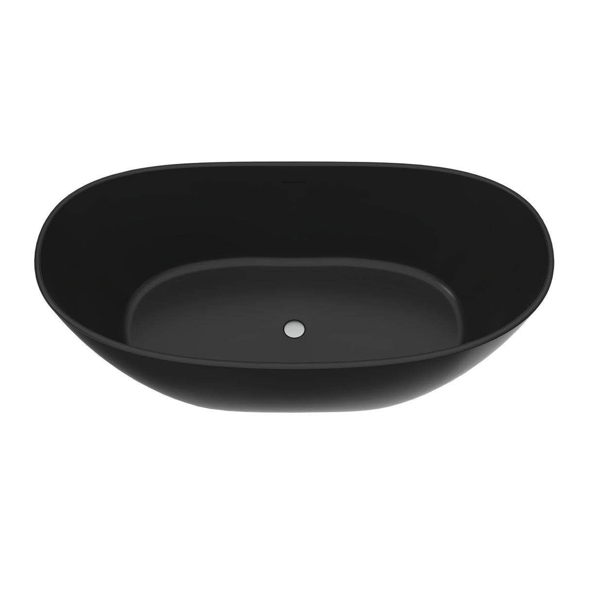 65 Inch Artificial Stone Solid Surface Freestanding Bathroom Bathtub