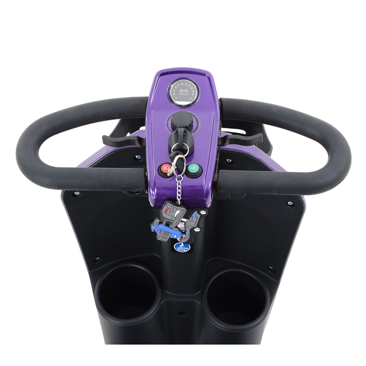 Max Plus - 4 Wheels Outdoor Compact Mobility Scooter With 2 Pieces X 20Ah Lead Acid Battery, 16 Miles, Cup Holders & USB Charger Port