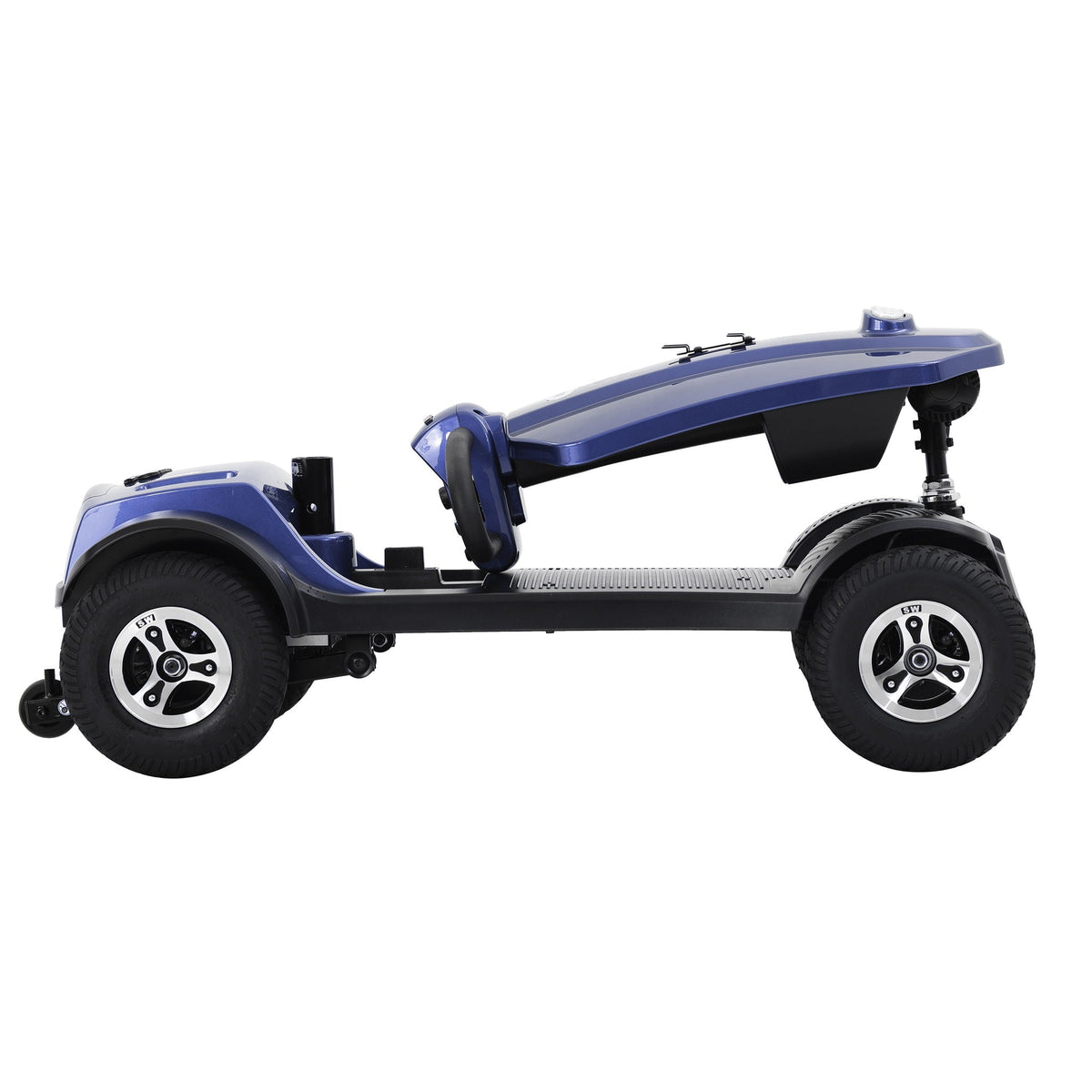 Max Plus - 4 Wheels Outdoor Compact Mobility Scooter With 2 Pieces X 20Ah Lead Acid Battery, 16 Miles, Cup Holders & USB Charger Port
