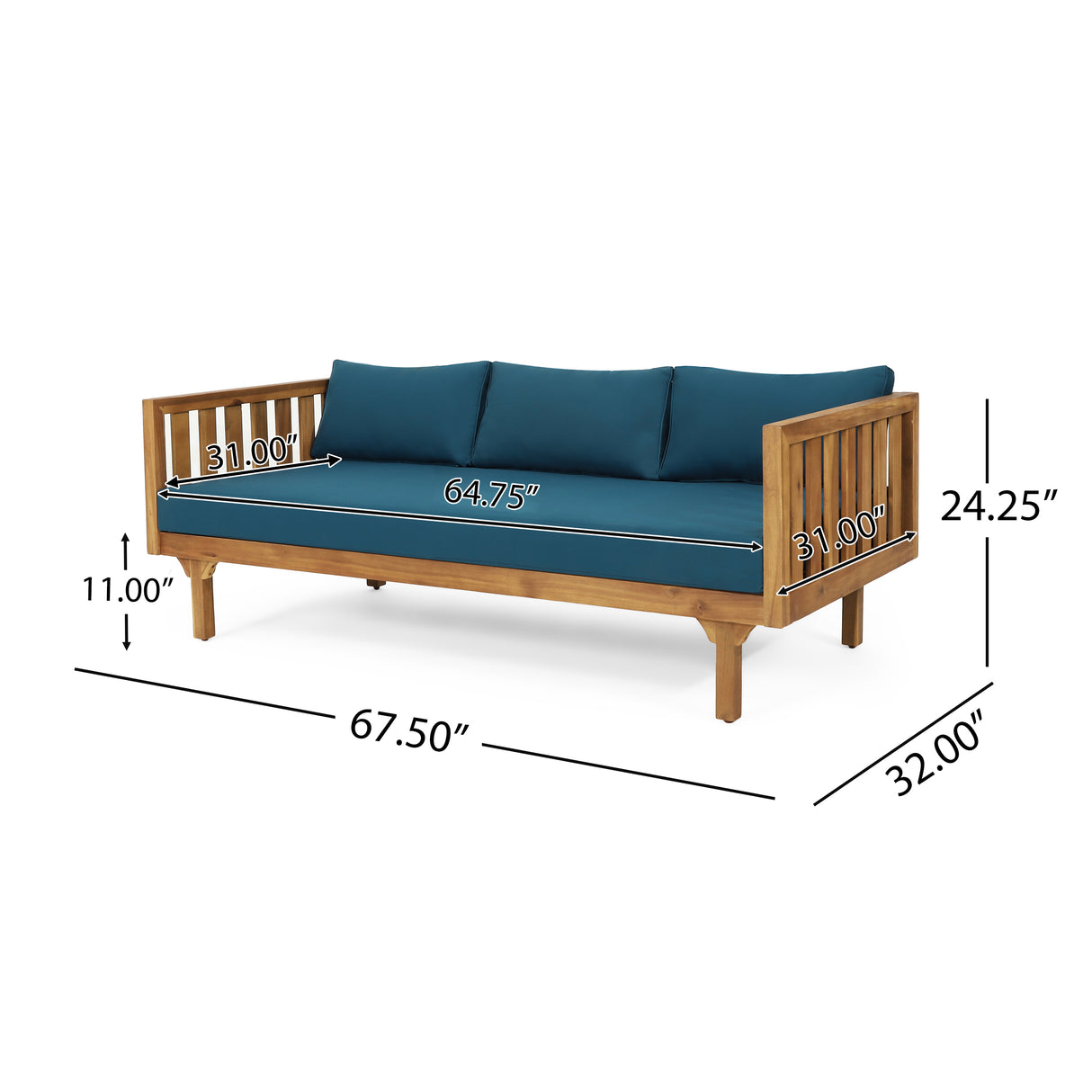 Claremont 3 seater daybed by christopher knight home