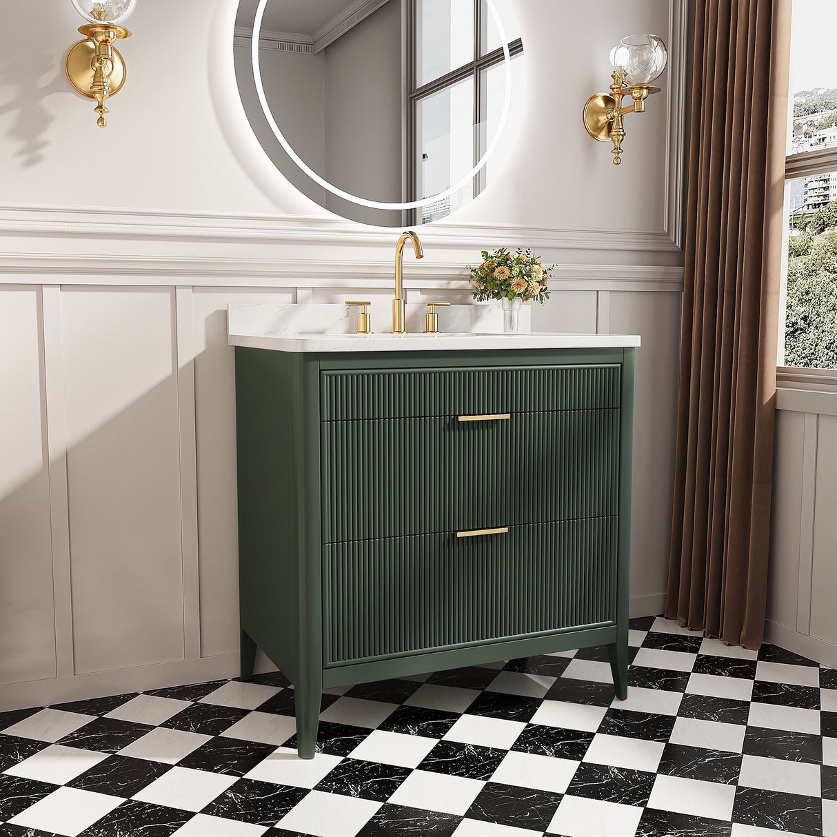 Fully Assembled 36'' Bathroom Vanity