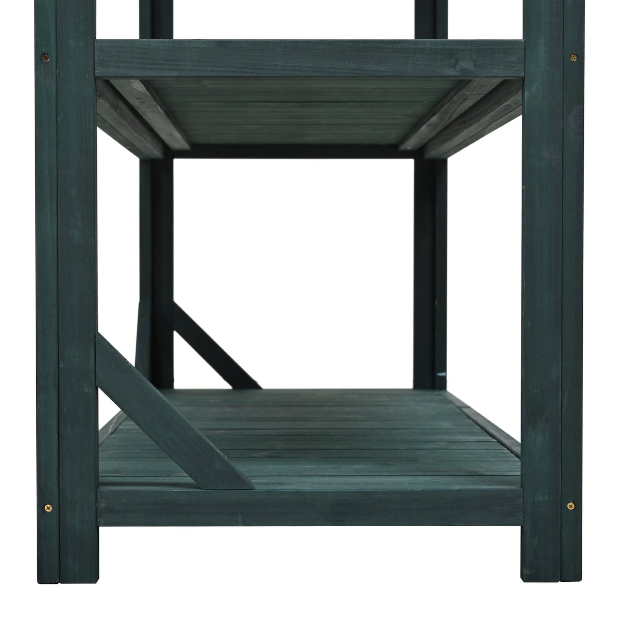 TOPMAX 65' Large Wooden Farmhouse Rustic Outdoor Potting Bench Table