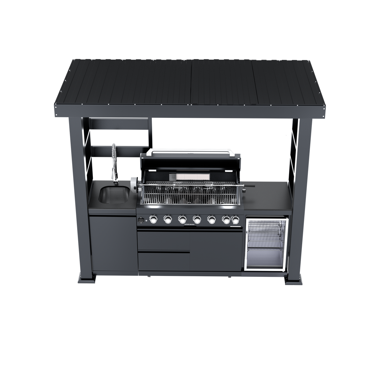 94-Inch 6-Burner Deluxe Stainless Steel Gas Grill