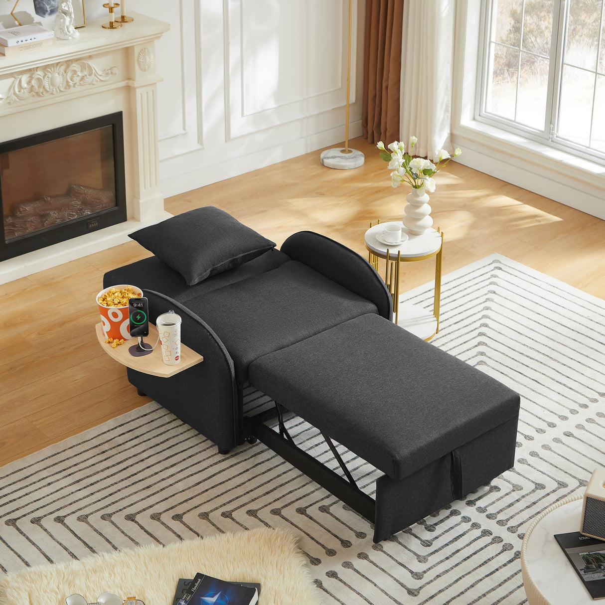 3-in-1 Convertible Sofa Chair Bed