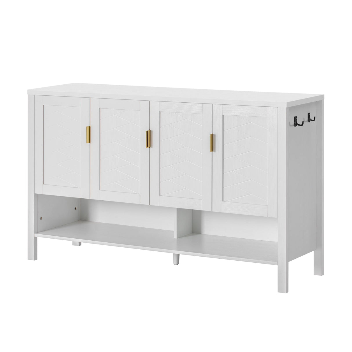 U_STYLE 55.1'' Storage Sideboard with 4-Doors