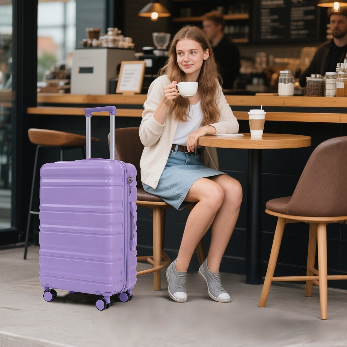 HIFINE TOURIST 20"/24"/28" 3 Pcs ABS Spinner Wheel Luggage Set