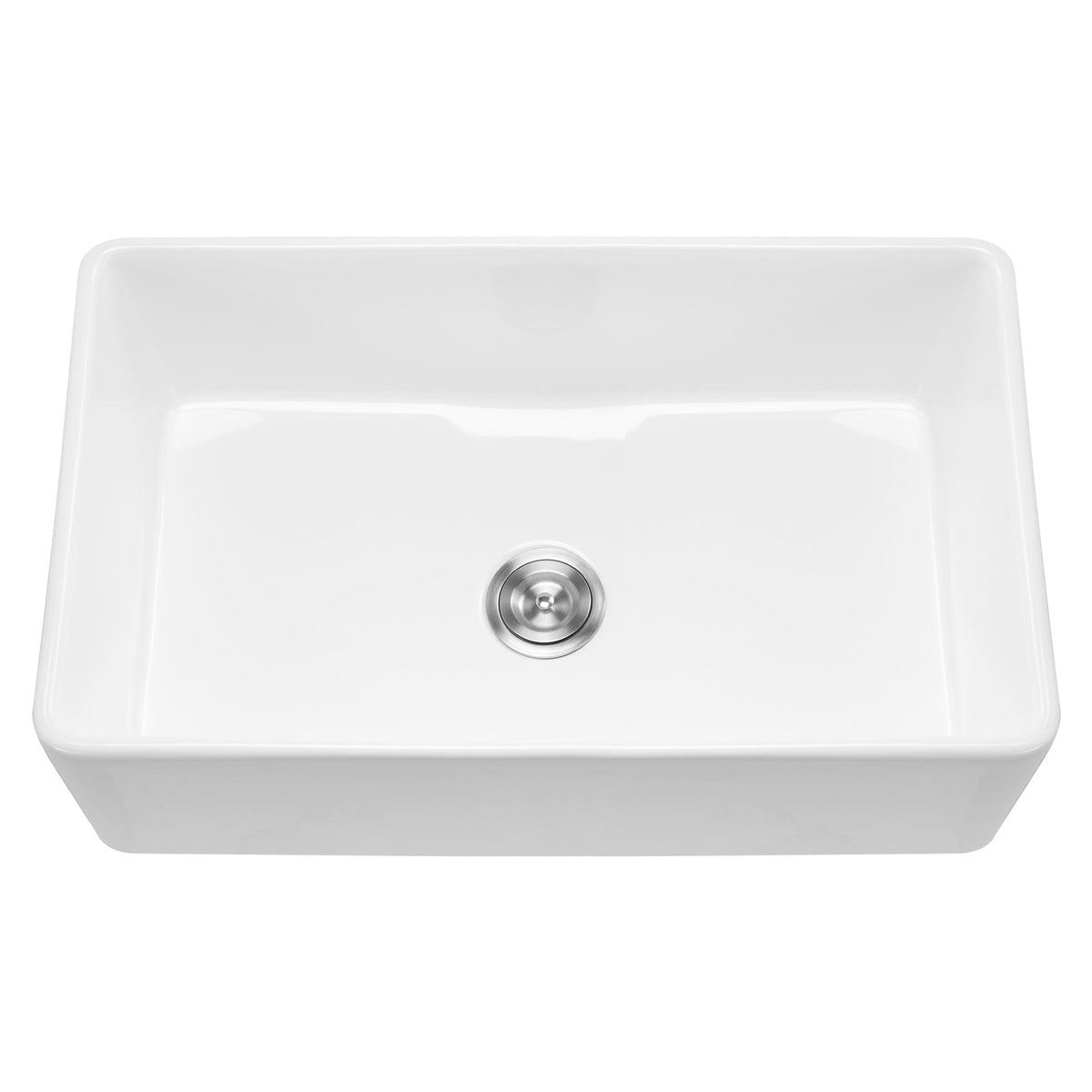 33.5x20 in Farmhouse Sink Undermount Kitchen Single Bowl Basin Fireclay