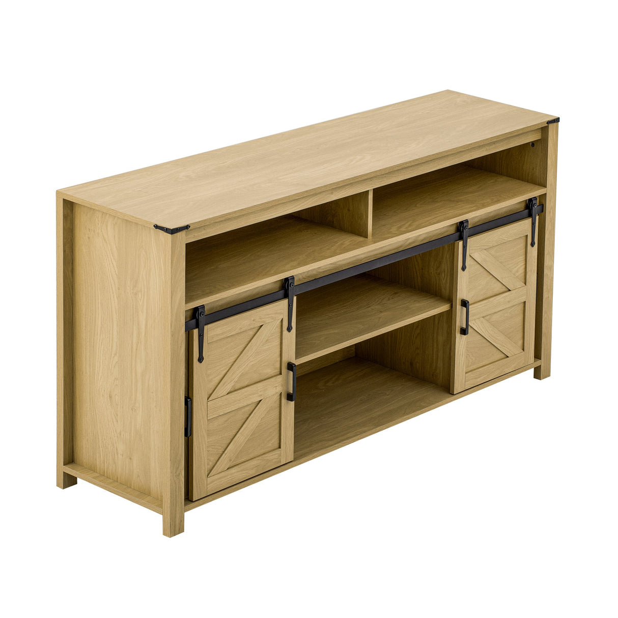 U_STYLE 59.3'' Sideboard with Sliding Barn Door