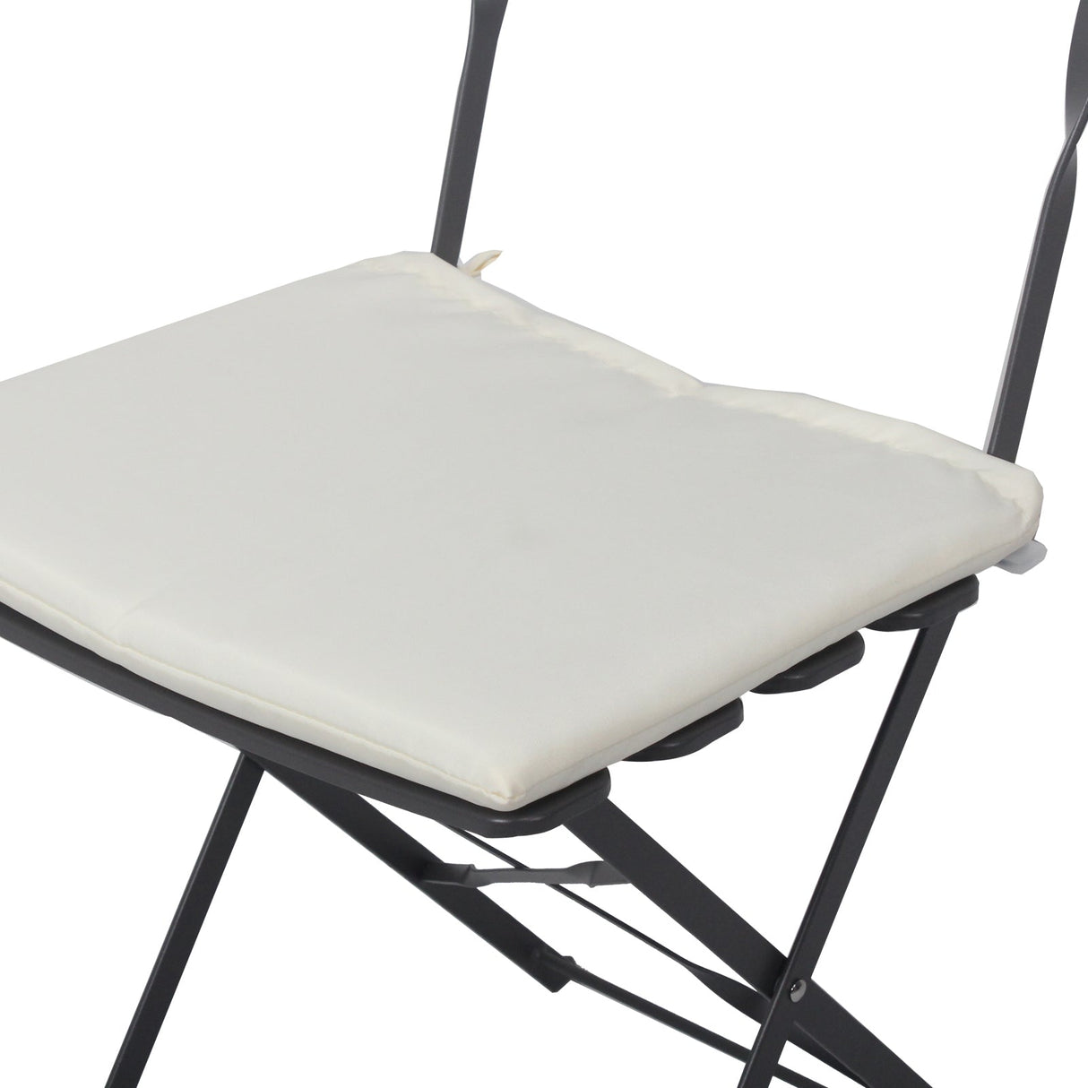 3 Pieces Patio Bistro Balcony Metal Chair Table Set - Gray