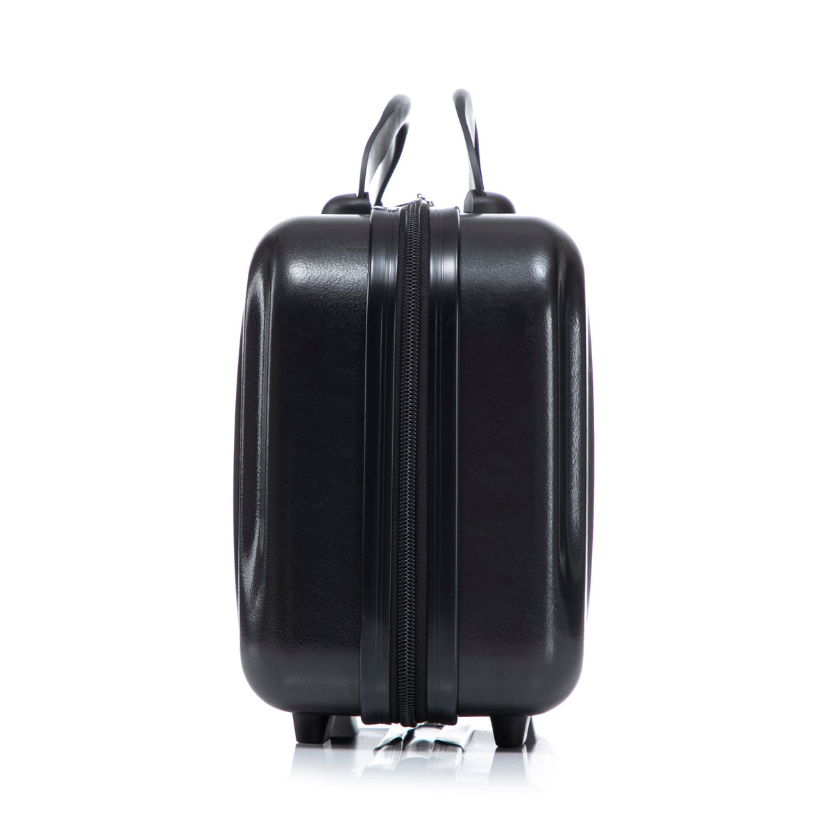 ABS Spinner Wheel Luggage Set with Cosmetic Case - Black