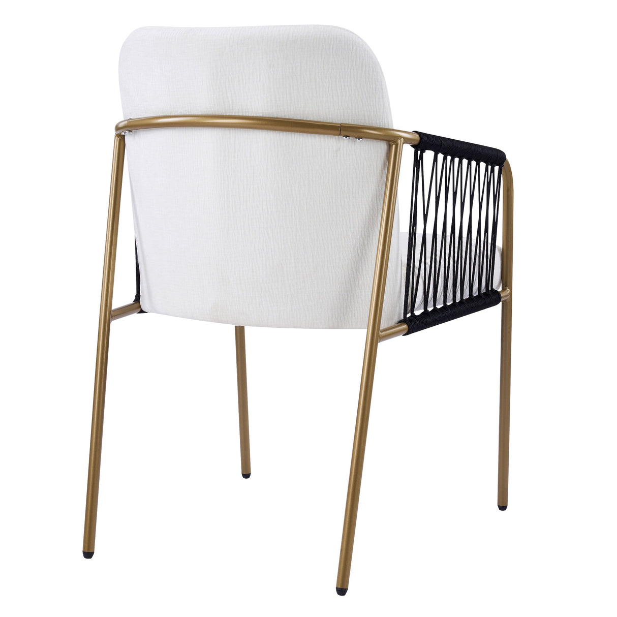 Modern Glam Upholstered Dining Chairs (Set of 2)