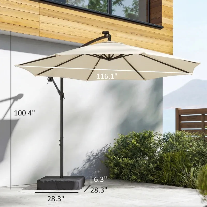 Garden Cantilever Patio Umbrella
