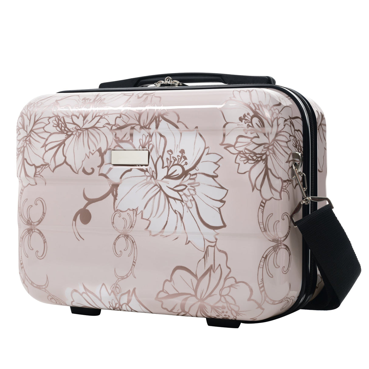 Luggage Sets New Model PC+ABS 5pcs Hardside Lightweight Durable Suitcase with Cosmetic Case and Handbag Spinner Wheels
