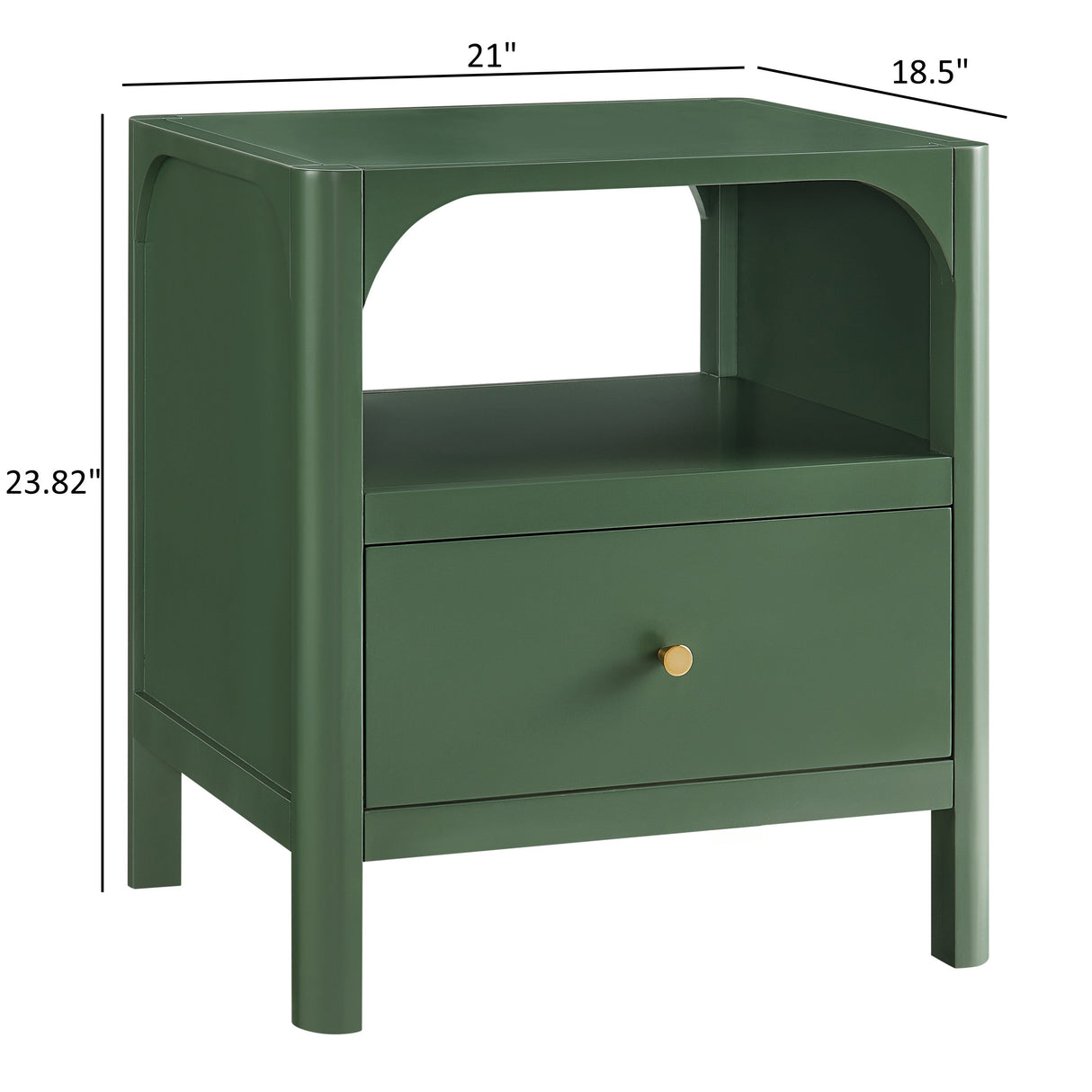 Williamson 1-Drawer Nightstand in Vintage