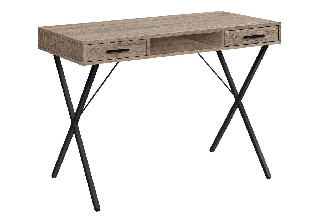 Computer Desk with Storage Drawers in Contemporary Style
