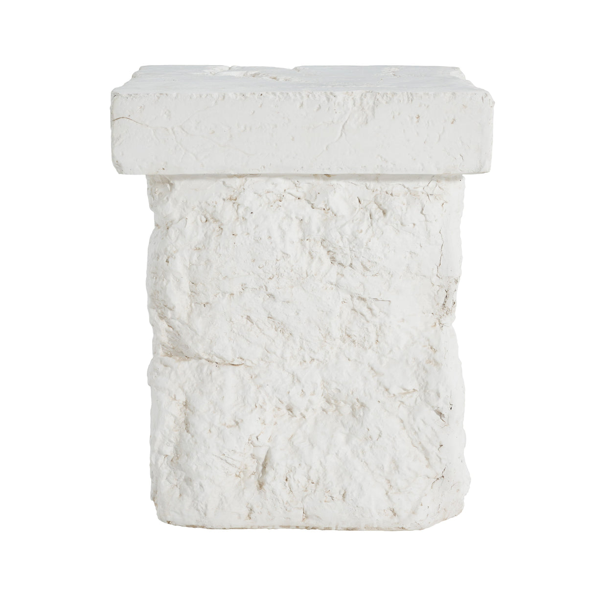 Talia Outdoor Patio Modern Artistry MGO Side Table, White