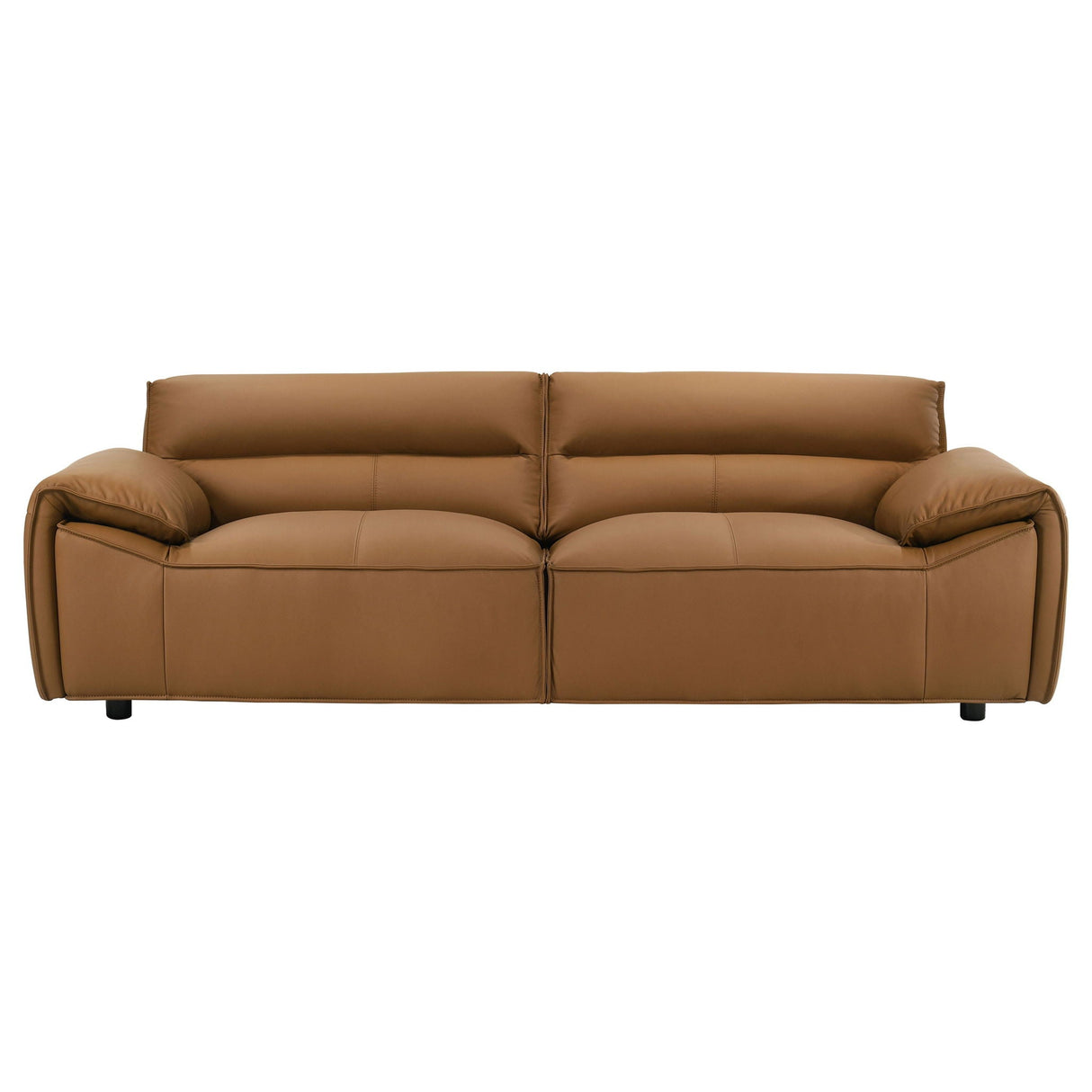 Buxton 2-piece Leather Upholstered Sofa Set Orange
