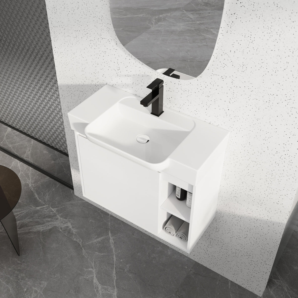28'' Wall-Mounted Bathroom Vanity