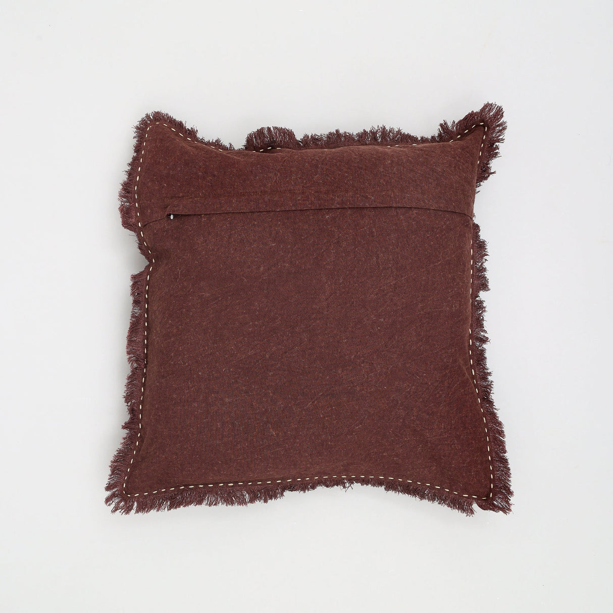 The Handwoven Fringe Cotton-Linen Pillow