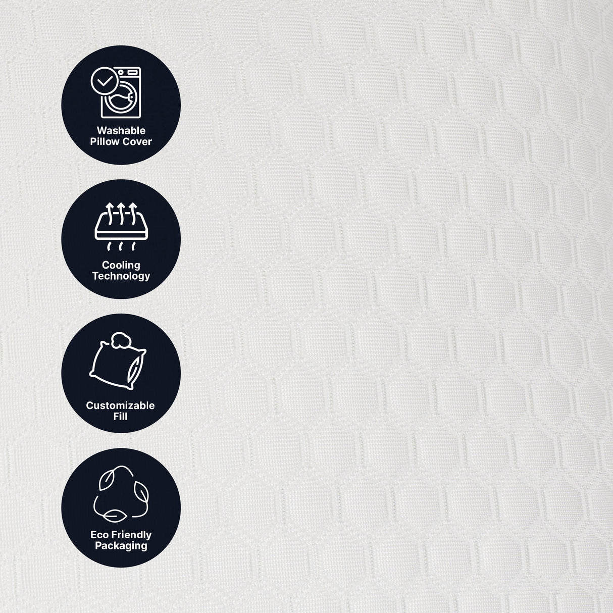 Ghostpillow Shredded - Customizable Soft Fluffy Gel Memory Foam & Siliconized Pillow
