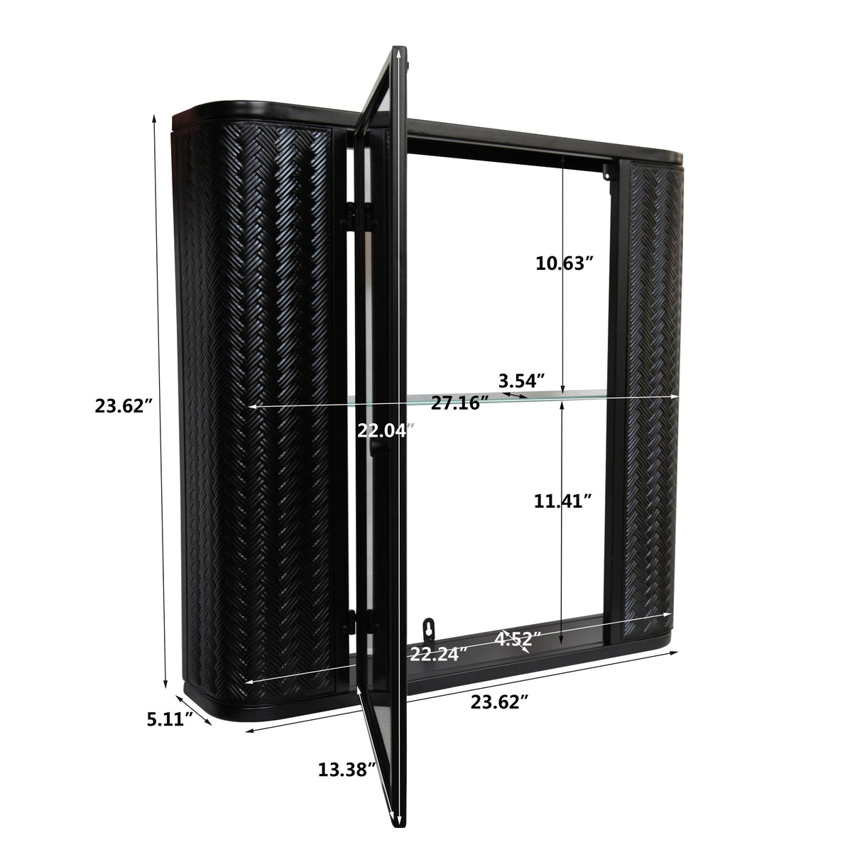 Wall-Mounted Bathroom Cabinet with Mirror