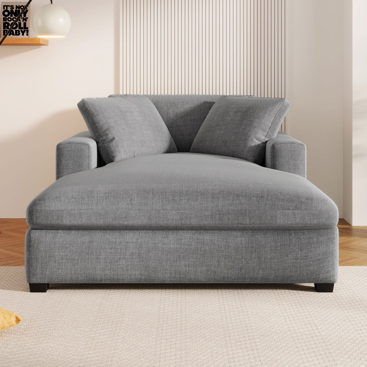 Oversized Chaise Lounge Chair Classic Design