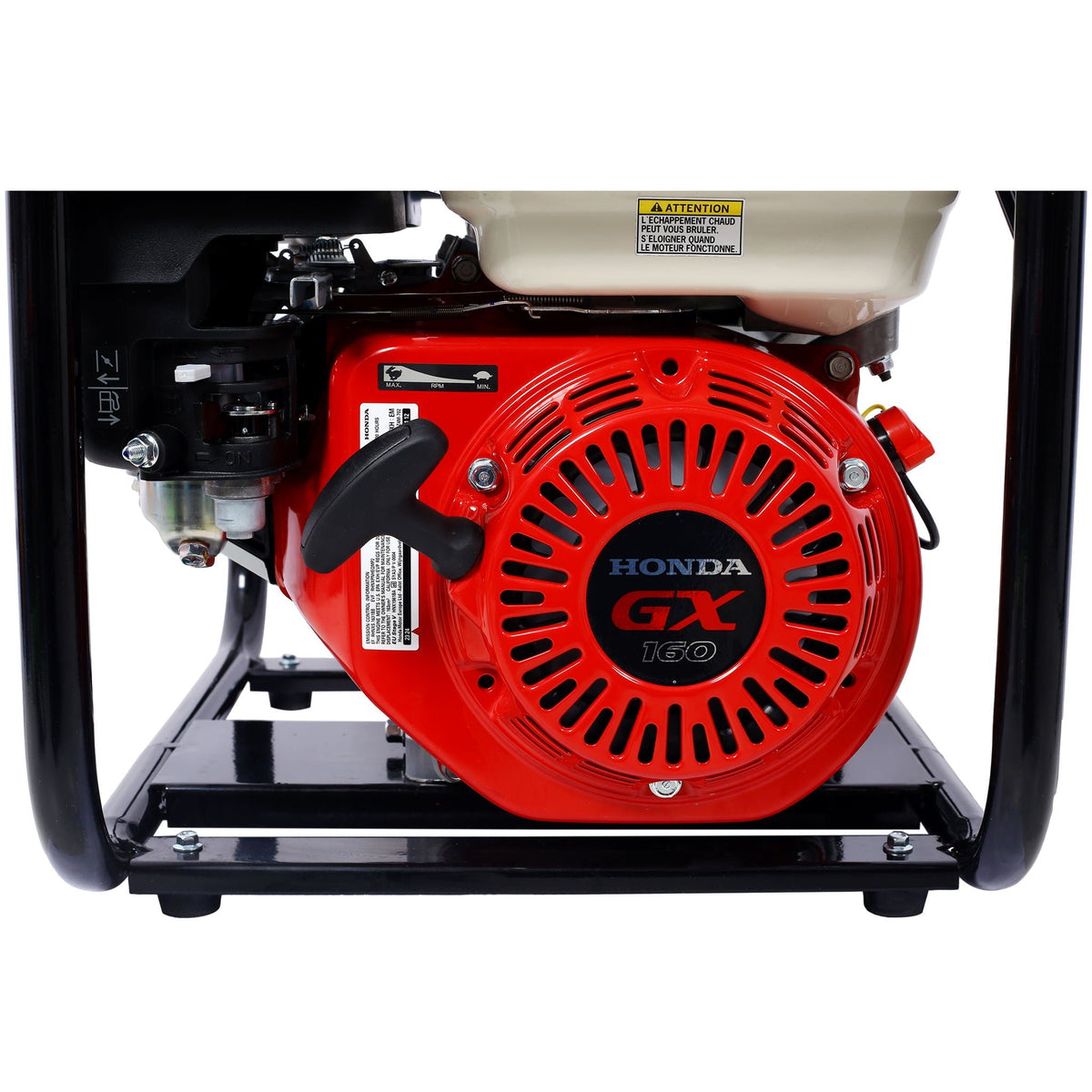 Honda - Gx160 Engine Water Pump 3" 264Gpm With 3In Npt Coupler - Black / Red