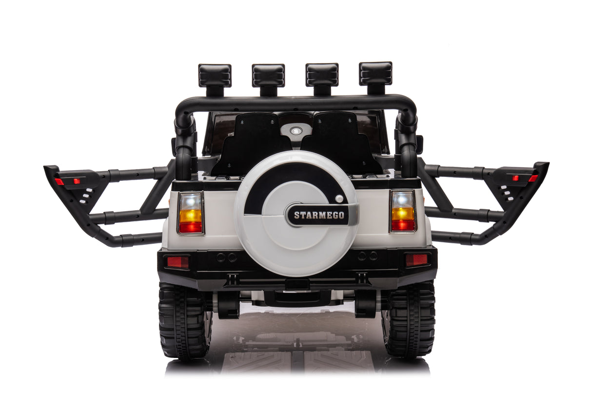 Electric Ride-On Car for Kids with Leather Seat and Four-Wheel Drive