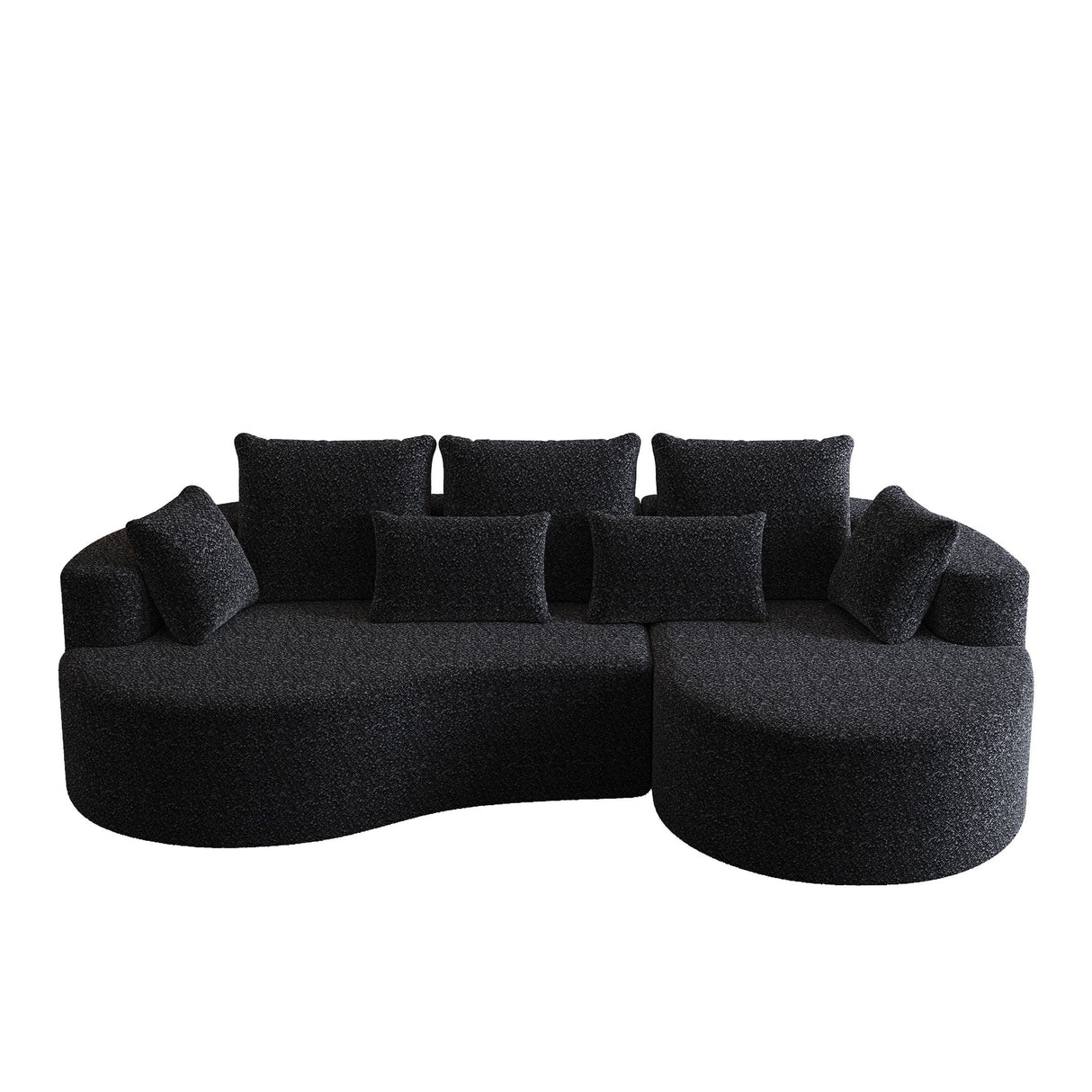 Curved Oversized Sectional Sofa With Extra Deep Seat