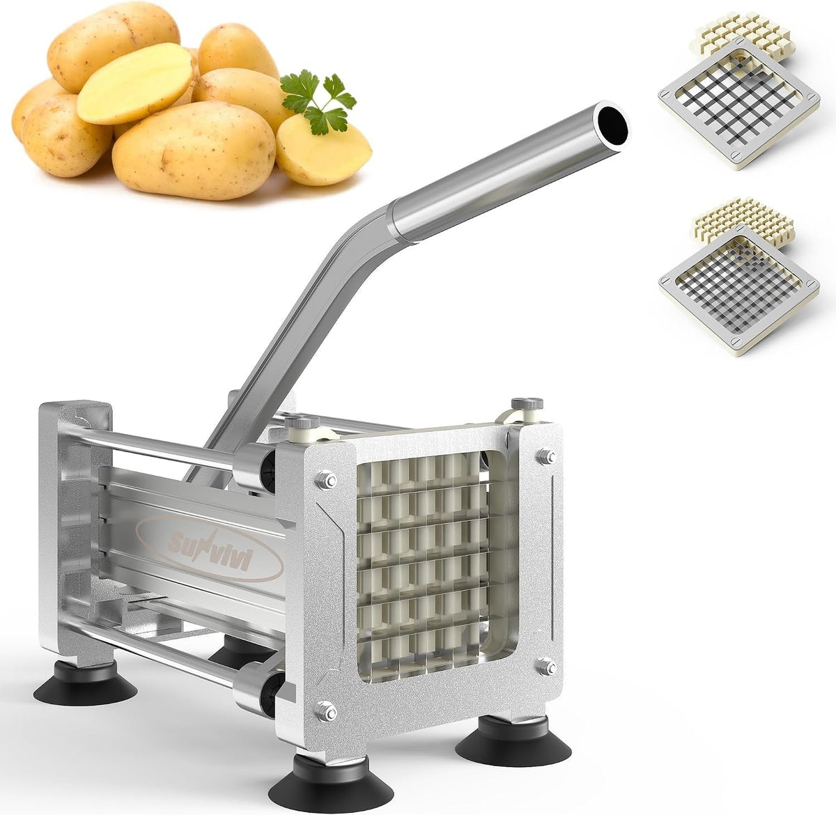 French Fry Cutter Stainless Steel Potato Slicer