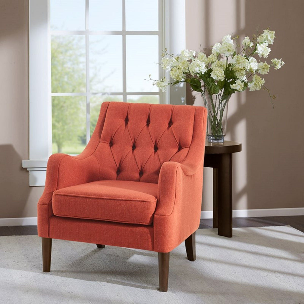 Qwen - Button Tufted Accent Chair