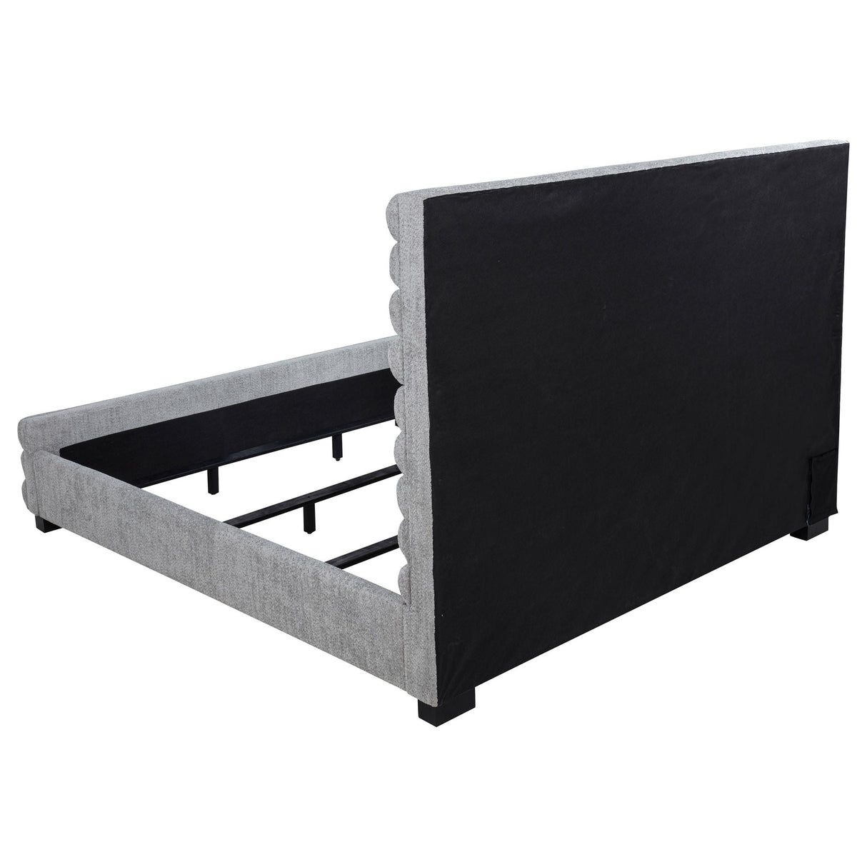 Fandango - Eastern Bed With Rolled Tufting - Gray