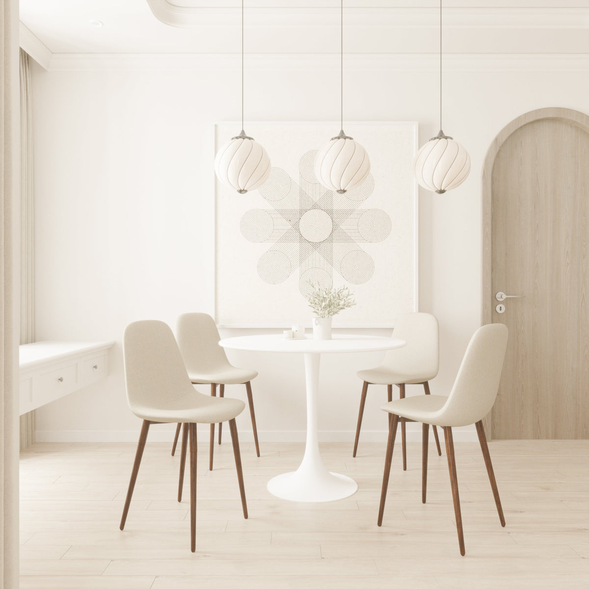 31.5" Dining Table in White