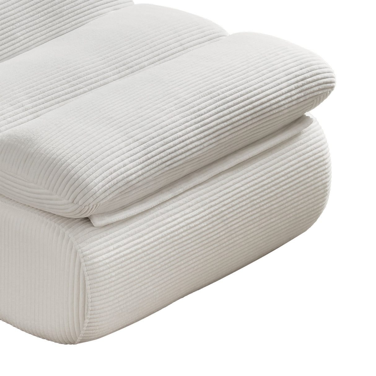 Modern Compressed Lounge Chair with Ottoman