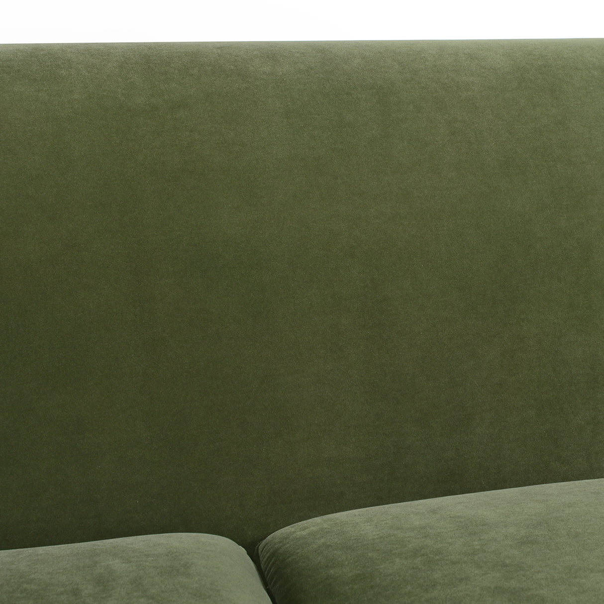 Alana lawson three-cushion tightback sofa, olive green performance velvet