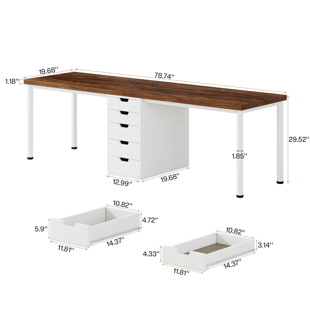 Two Person Computer Desk, Workstation