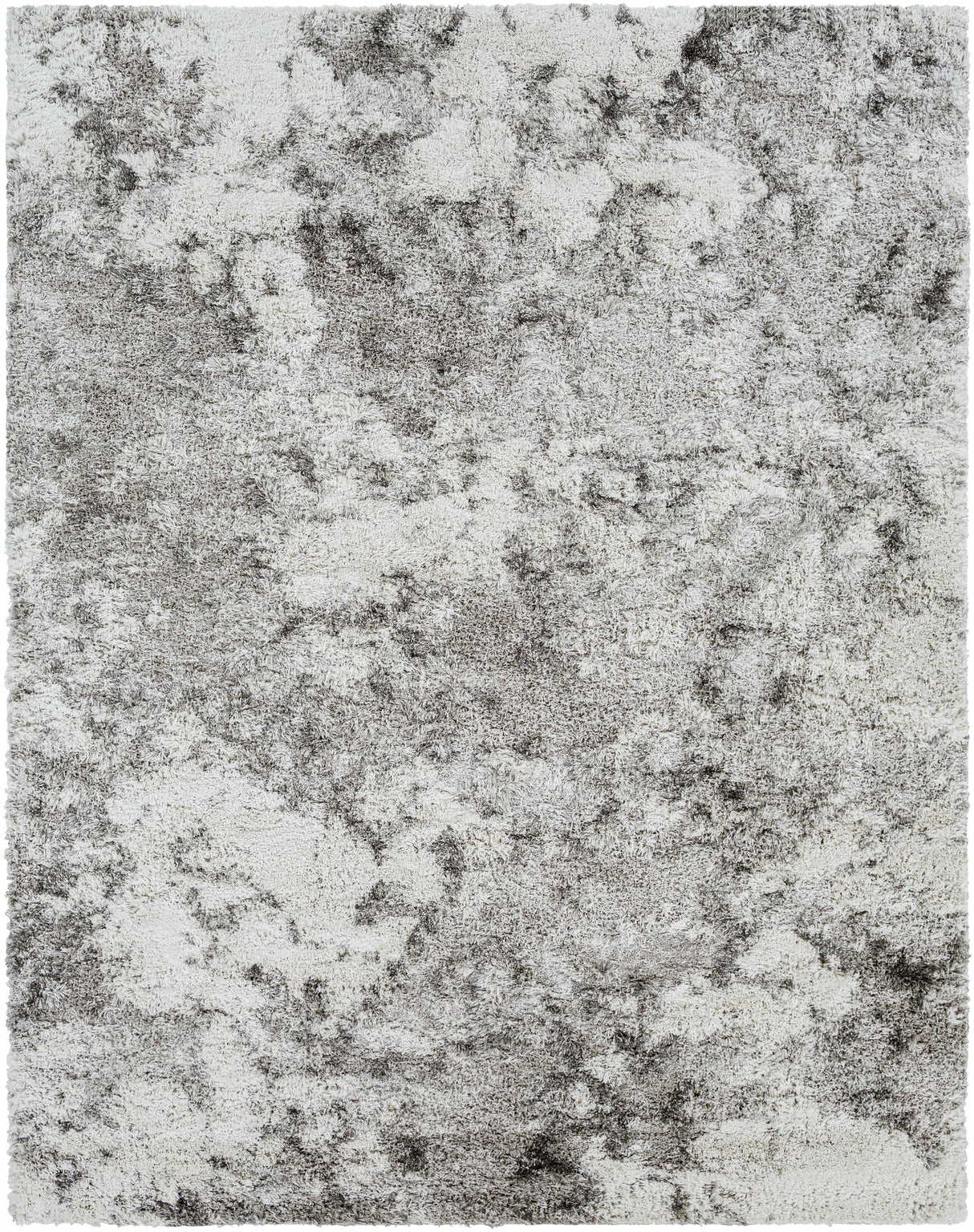 Dawesville Gray White Shag Area Rug