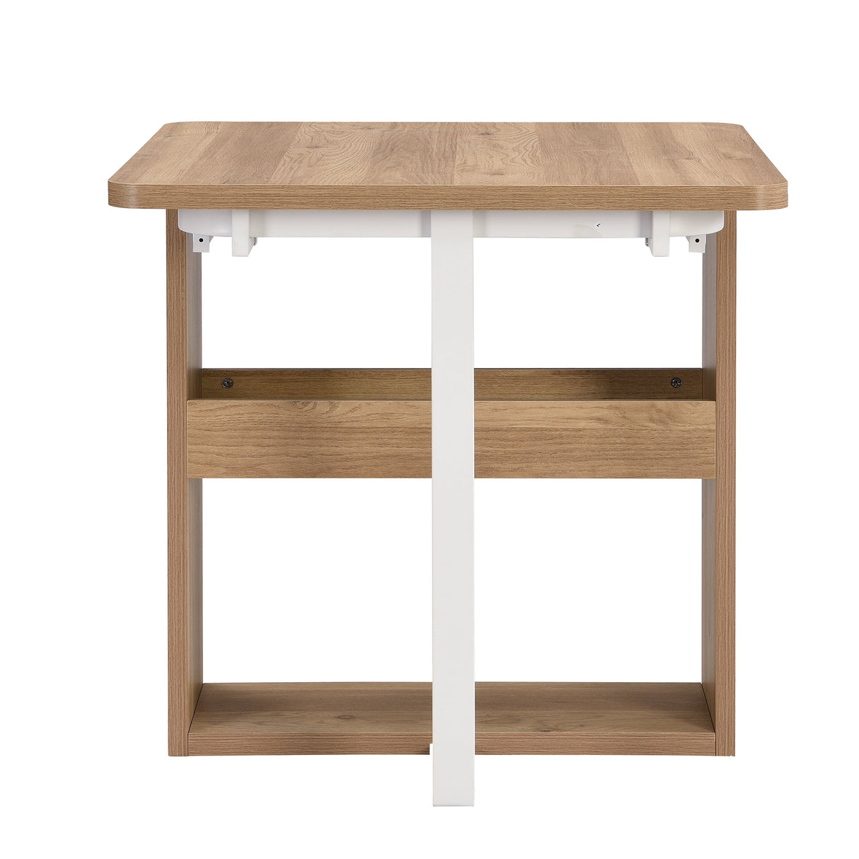 TOPMAX Modern Compact 63-inch 5-Piece Extendable Dining Table Set