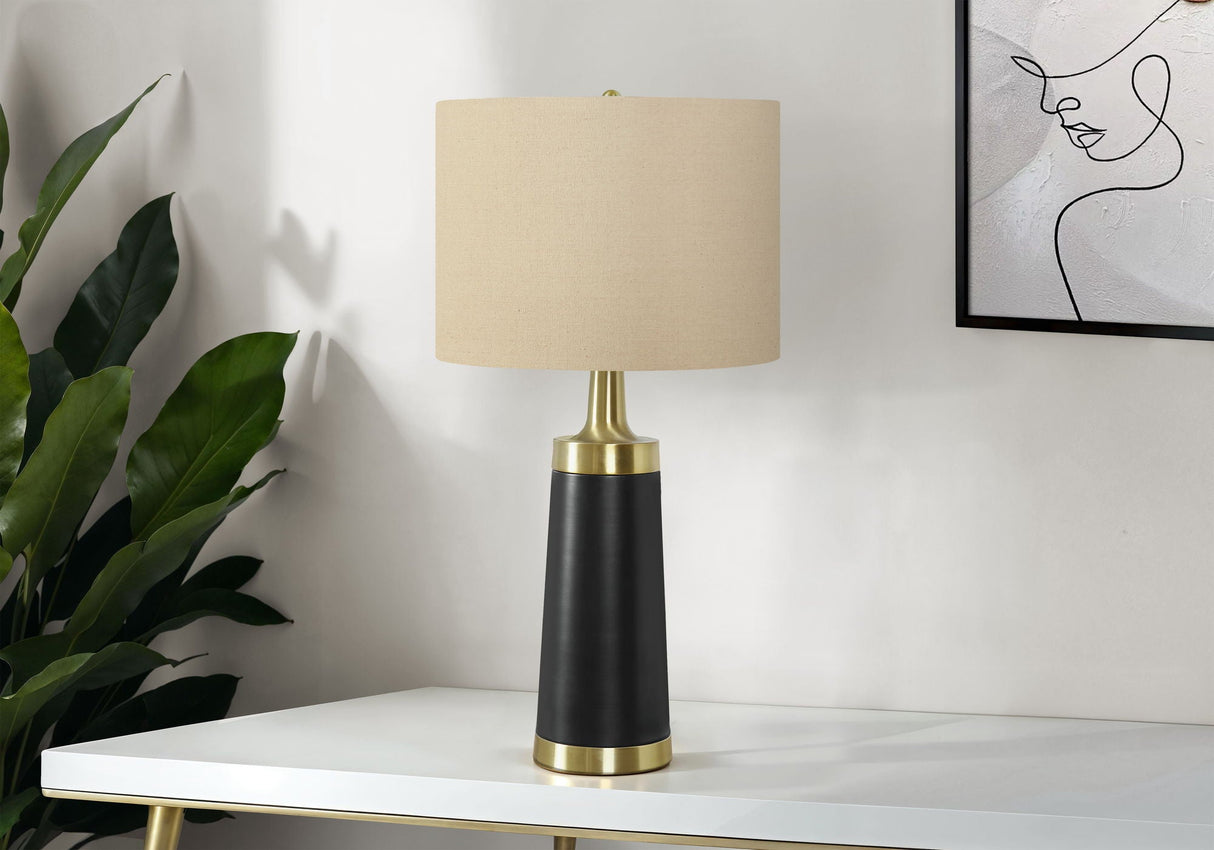 Lighting Table Lamp Resin Contemporary - Black / Cream