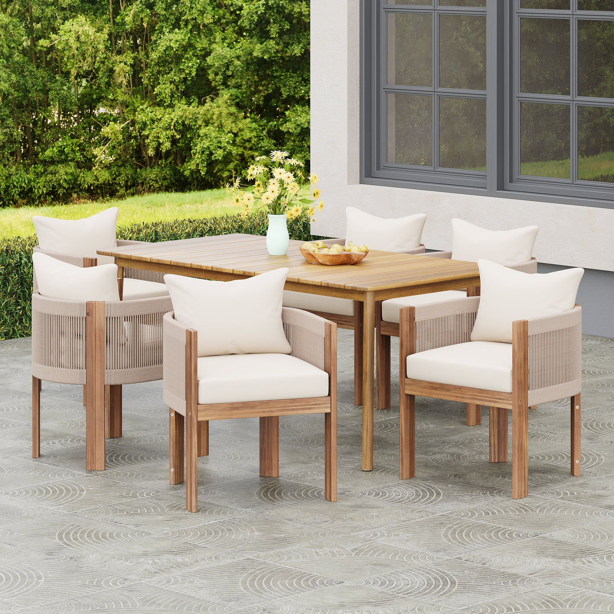Matera Outdoor Patio 7PCS Dining Set