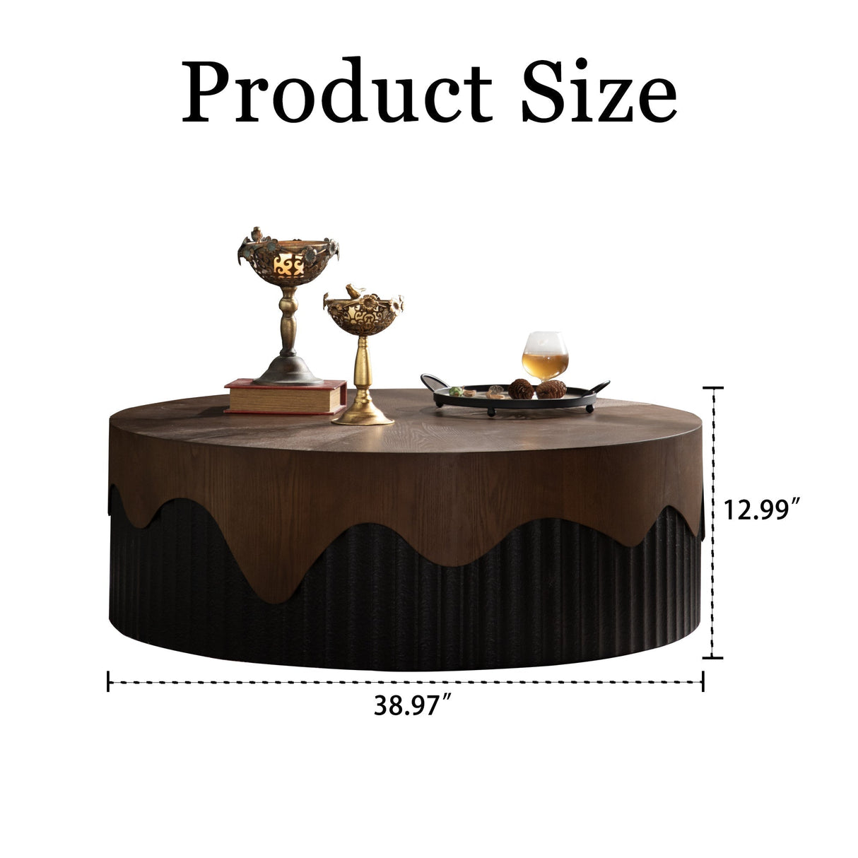 38.97' Round Coffee Table Handcrafted